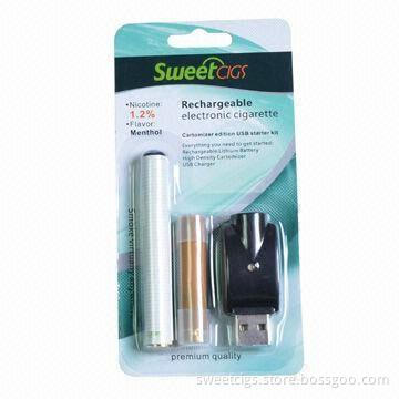 Rechargeable Electronic Cigarette (Menthol), OEM/ODM Orders are Accepted